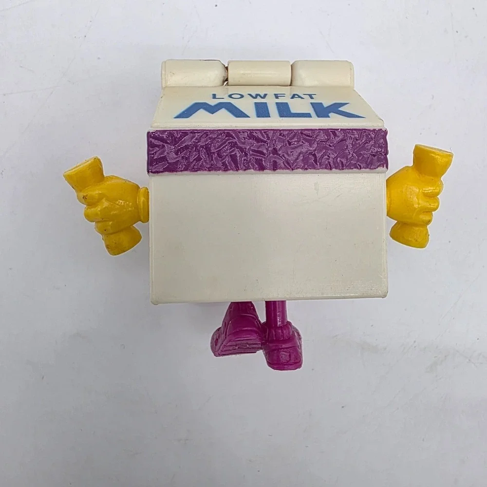 1993 Vintage McDonalds Happy Meal Toys Changeables Lowfat Milk Carton